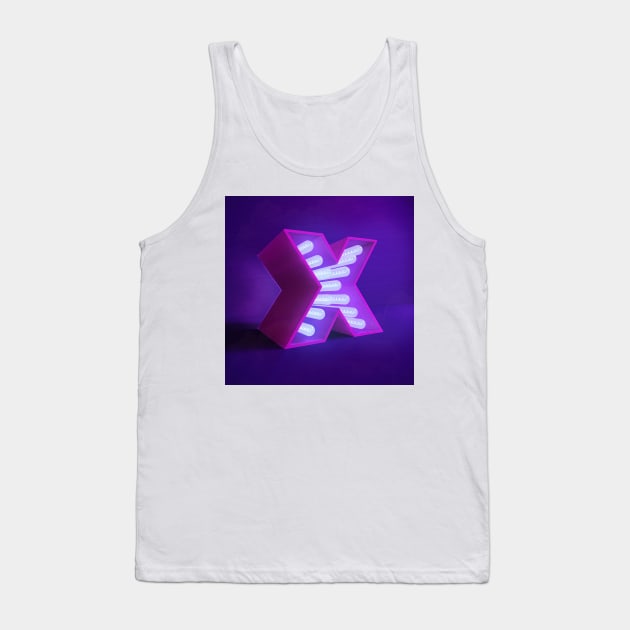 X, "X" Tank Top by Rafael-Azana